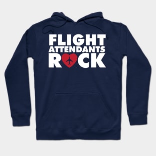 Flight Attendants rock with plane inside hearth Hoodie